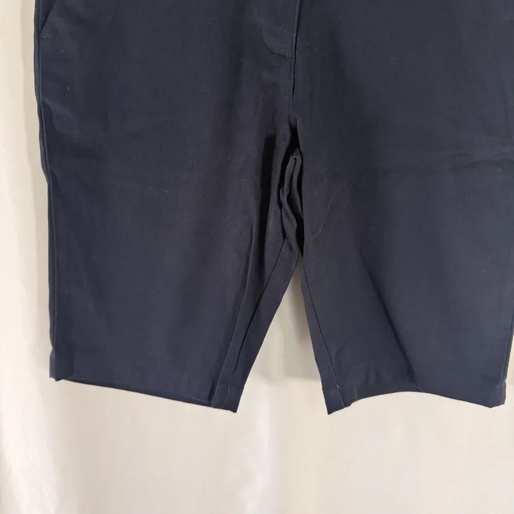 New Chaps Approved Schoolwear Shorts Girls 12 Regular Blue Skinny Bermuda
